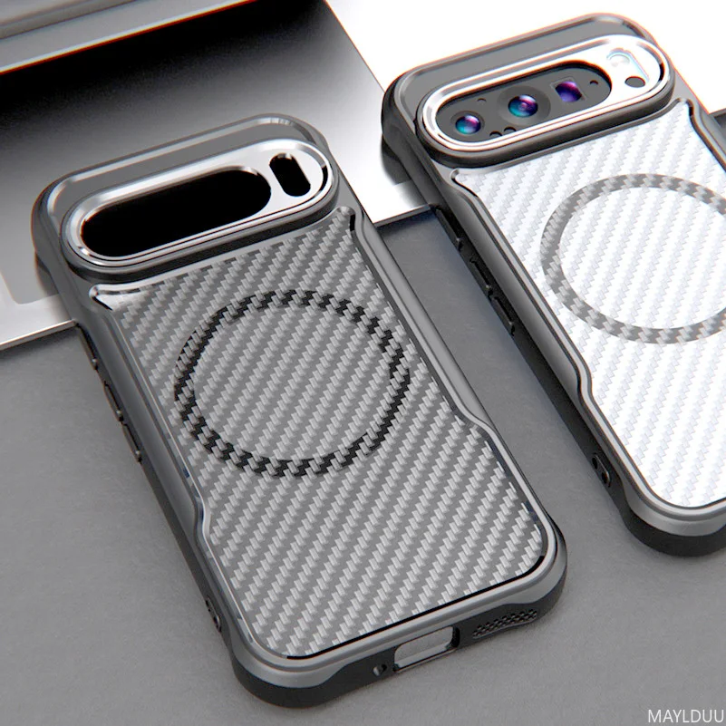 Luxury Magsafe Magnetic Adsorption Case For Google Pixel 9 Pro XL Pixel 9Pro Pixel9 8A Carbon Fiber Texture inclusive Back Cover
Luxury Magsafe Magnetic Adsorption Case For Google Pixel 9 Pro XL Pixel 9Pro Pixel9 8A Carbon Fiber Texture inclusive Back Cover