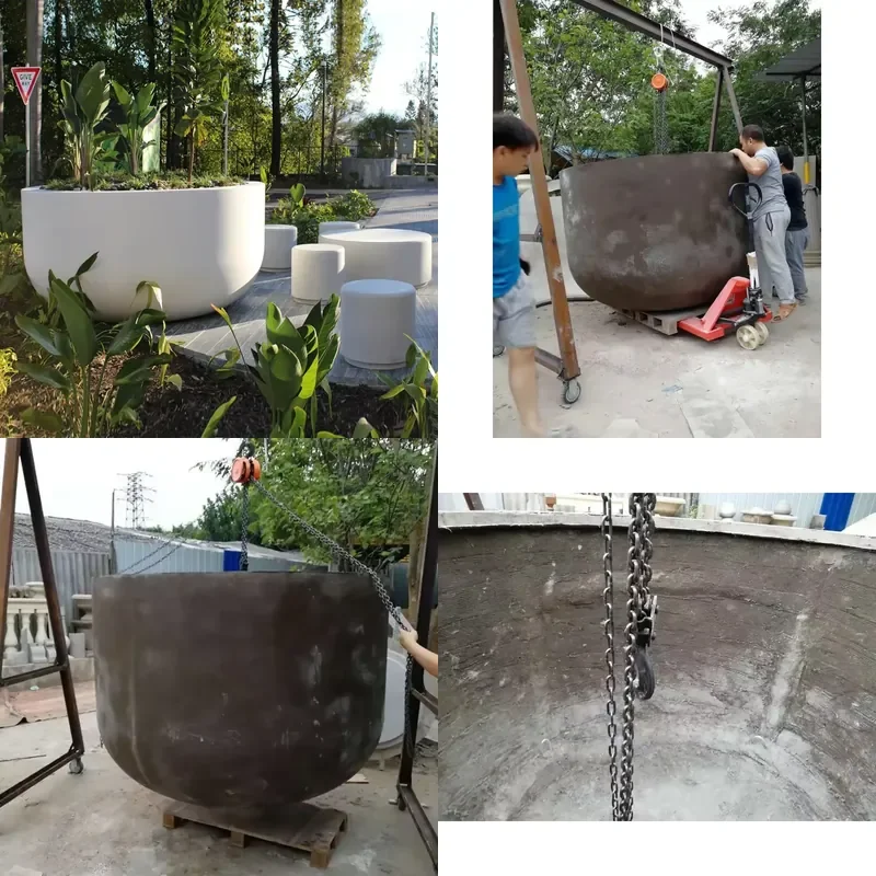 【CHIMU HOME】 High Strength Waterproof Large GRC Planter Factory Direct Extra Large Round Outdoor Garden Flower Pot for Home
【CHIMU HOME】 High Strength Waterproof Large GRC Planter Factory Direct Extra Large Round Outdoor Garden Flower Pot for Home