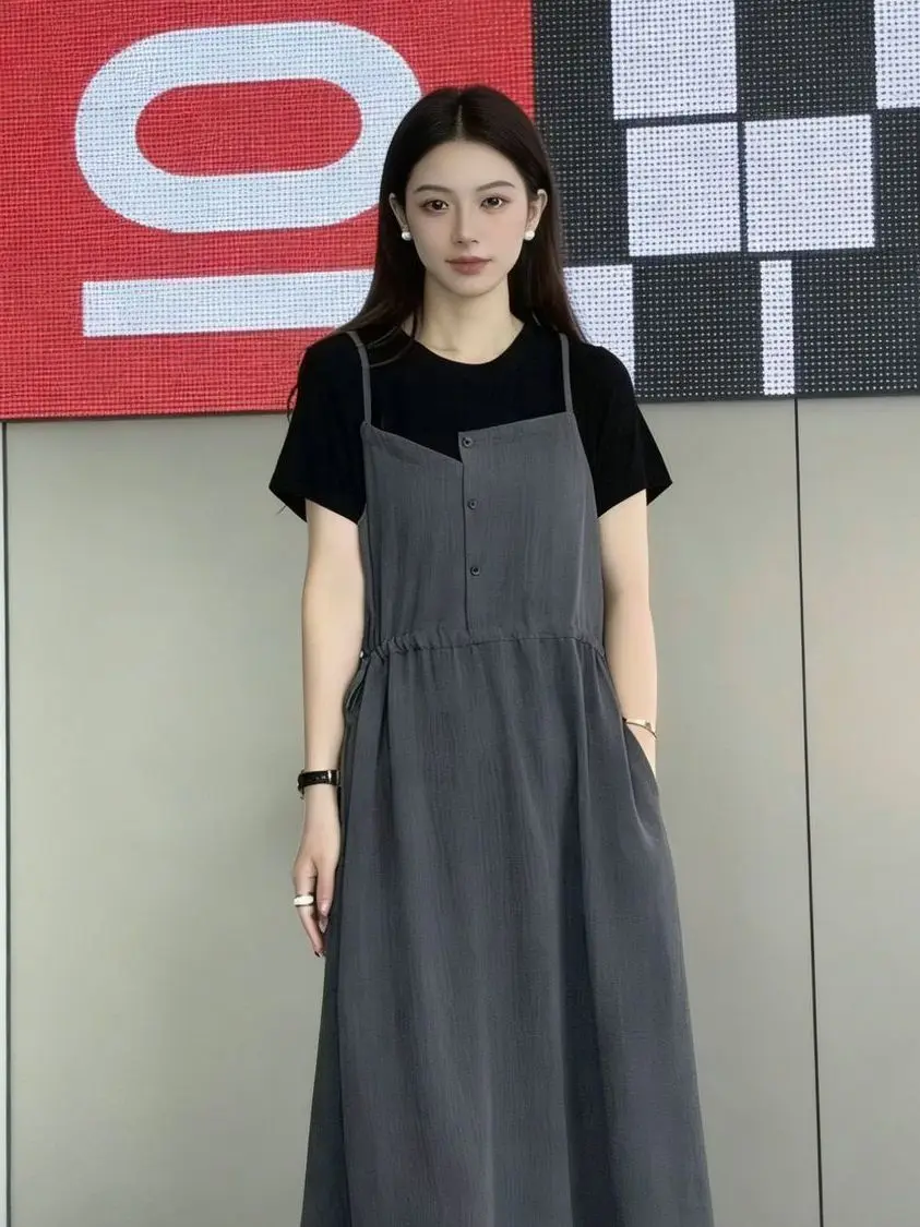 plus Size 300 Pounds Women's Casual Loose Fit A-Line Dress Short Sleeve round Neck Slimming Waist Design Summer Dress
plus Size 300 Pounds Women's Casual Loose Fit A-Line Dress Short Sleeve round Neck Slimming Waist Design Summer Dress