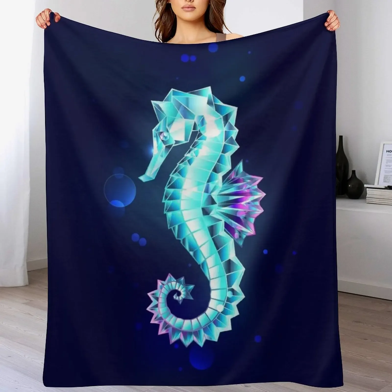 Ice Seahorse Throw Blanket Multi Purpose Soft Warm Blanket for Home Travel
Ice Seahorse Throw Blanket Multi Purpose Soft Warm Blanket for Home Travel
