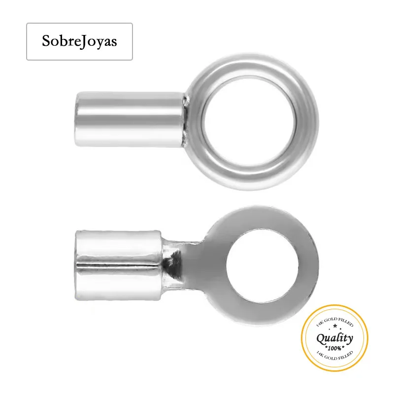 Crimp End Cap With Rings 925 Sterling Silver Crimp End Cap Wholesale for Jewelry Handmde DIY Accessories Silver Jewelry Findings
Crimp End Cap With Rings 925 Sterling Silver Crimp End Cap Wholesale for Jewelry Handmde DIY Accessories Silver Jewelry Findings
