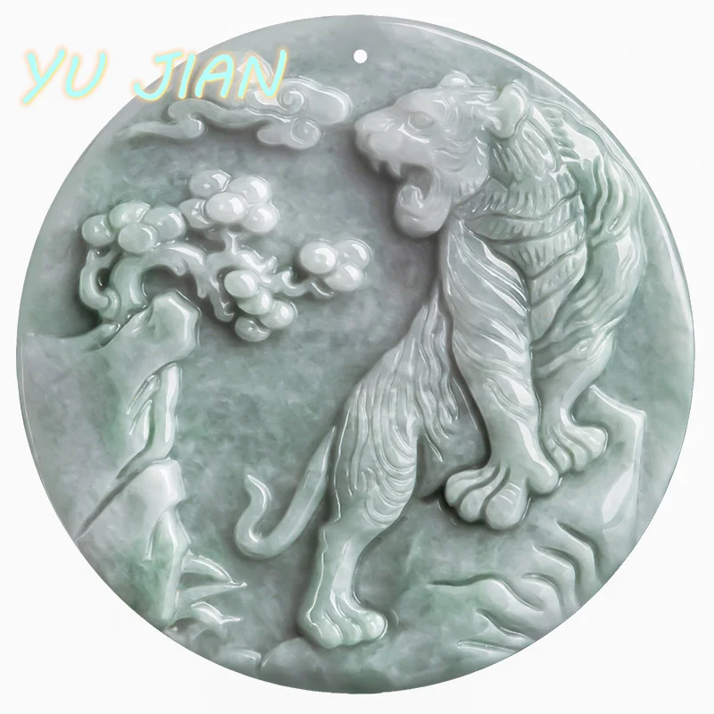 New Natural Emerald Jade Zodiac Tiger Pendant Jewelry Necklace Chain Hand Carved Ladies Men Hot Sale Fashion Fine Jewellry
New Natural Emerald Jade Zodiac Tiger Pendant Jewelry Necklace Chain Hand Carved Ladies Men Hot Sale Fashion Fine Jewellry