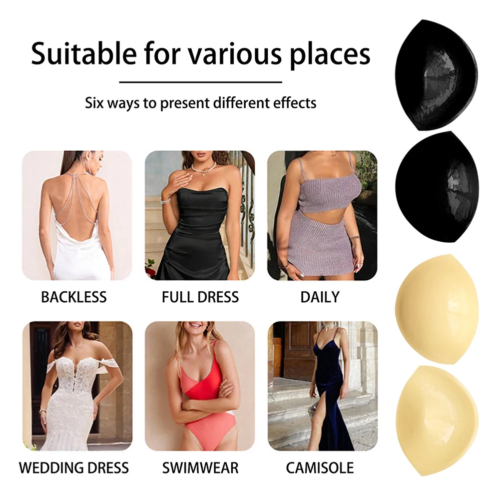 Double Sided Self Adhesive Bra Inserts Washable Reusable Adhesive Bra Lift Inserts For Evening Dress
Double Sided Self Adhesive Bra Inserts Washable Reusable Adhesive Bra Lift Inserts For Evening Dress