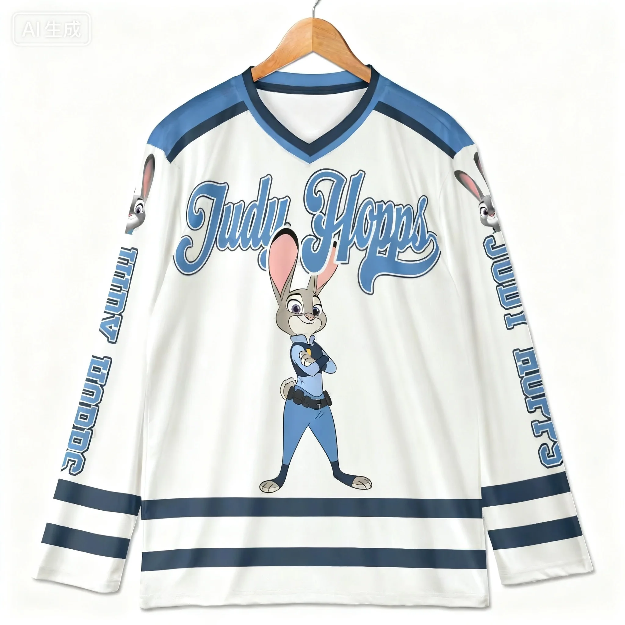 Zootopia Hocky Player Jersey Judy Nick Men's Women's Long Sleeve T-Shirts Breathable Quick-Drying Christmas Gift Party Top T Shi
Zootopia Hocky Player Jersey Judy Nick Men's Women's Long Sleeve T-Shirts Breathable Quick-Drying Christmas Gift Party Top T Shi