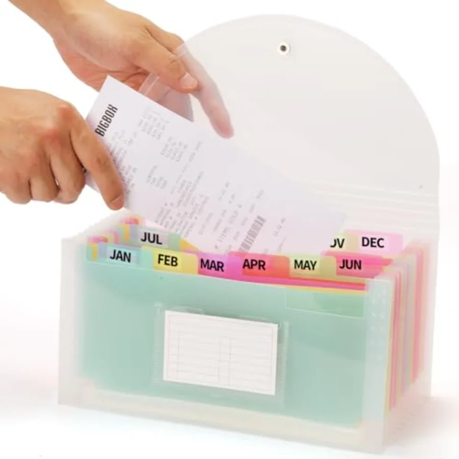 Check Size 13 Pocket Expanding File Folder, Accordion File Organizer Wallet Case for Coupon Receipt Storage, 10 x 5.5 Inch
Check Size 13 Pocket Expanding File Folder, Accordion File Organizer Wallet Case for Coupon Receipt Storage, 10 x 5.5 Inch