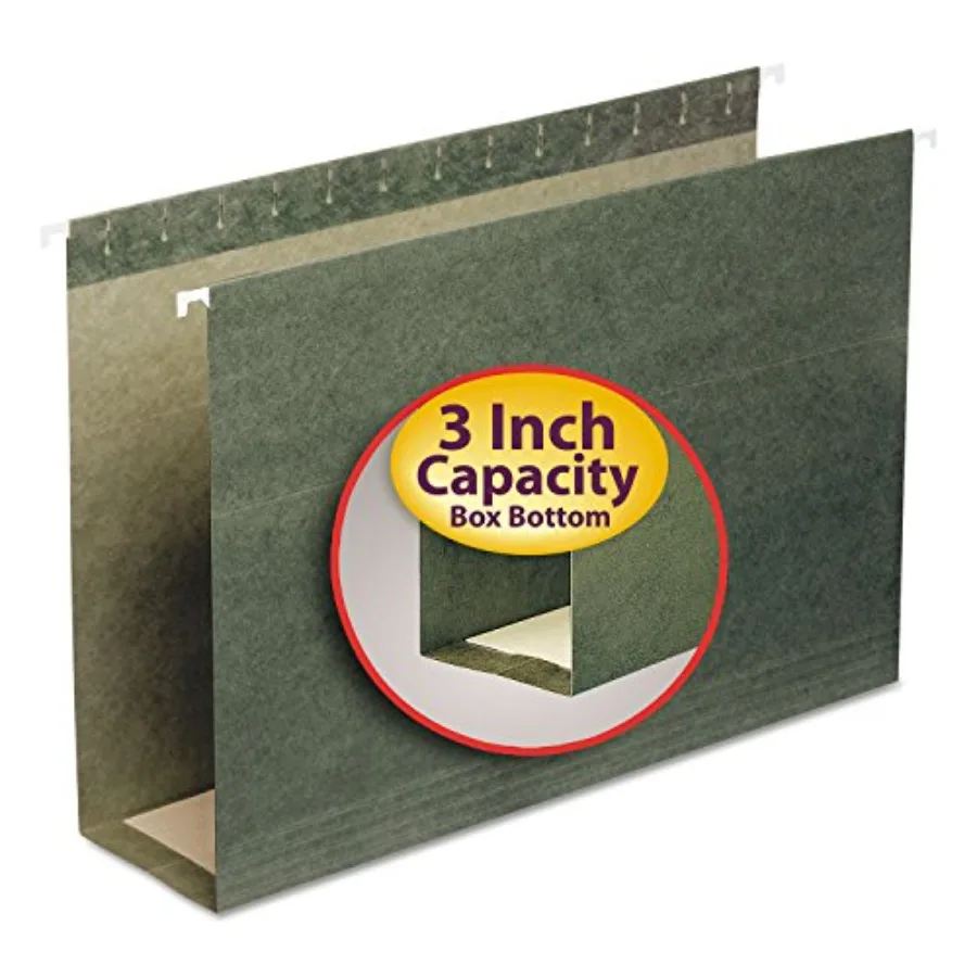 Hanging File Folder with Tab 1/3-Cut Adjustable Tab Size Standard Green 25 per Box
Hanging File Folder with Tab 1/3-Cut Adjustable Tab Size Standard Green 25 per Box