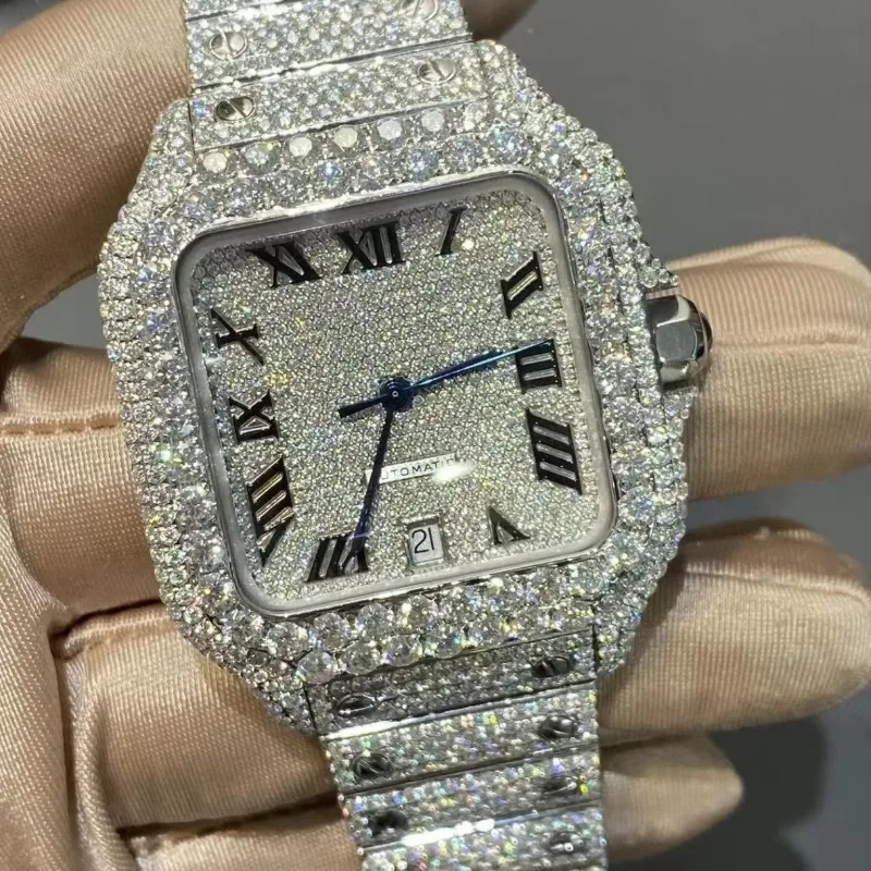 HipHop VVS Moissanite Watches Lced Out of Automatic Mechanical Sports Luxury Designer Diamond Watches for Men Wholesale
HipHop VVS Moissanite Watches Lced Out of Automatic Mechanical Sports Luxury Designer Diamond Watches for Men Wholesale