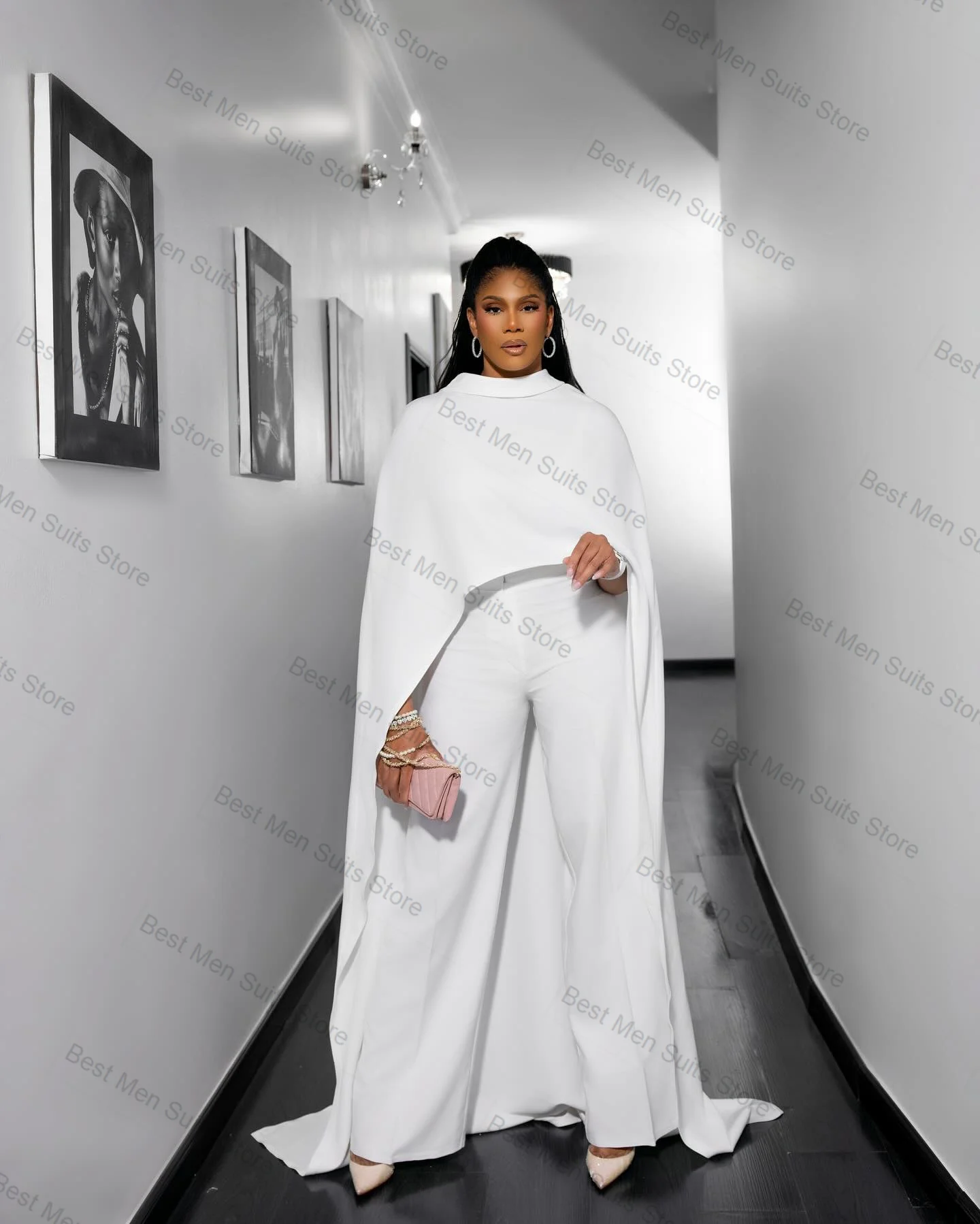 Elegant White Wrap Women Suit Set 2 Pcs Long Blazer Pants Formal Office Jacket Customized Wedding Tuxedo Wedding Prom Dress Coat
Elegant White Wrap Women Suit Set 2 Pcs Long Blazer Pants Formal Office Jacket Customized Wedding Tuxedo Wedding Prom Dress Coat