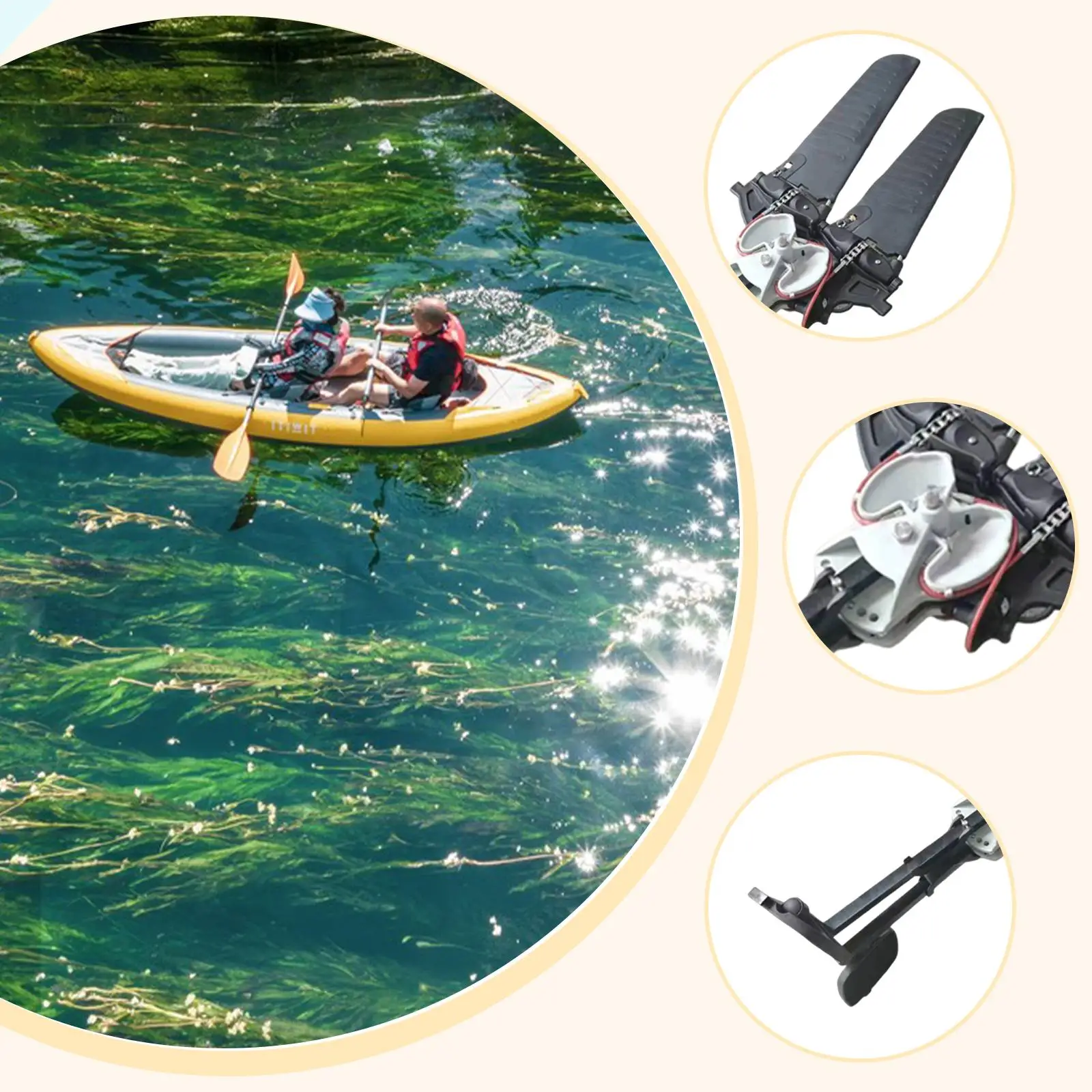 BOARD Kayak Foot Power Propeller Ergonomic Design Quick Install for Fishing Spare Parts Accessories Replacement Adjustable
BOARD Kayak Foot Power Propeller Ergonomic Design Quick Install for Fishing Spare Parts Accessories Replacement Adjustable