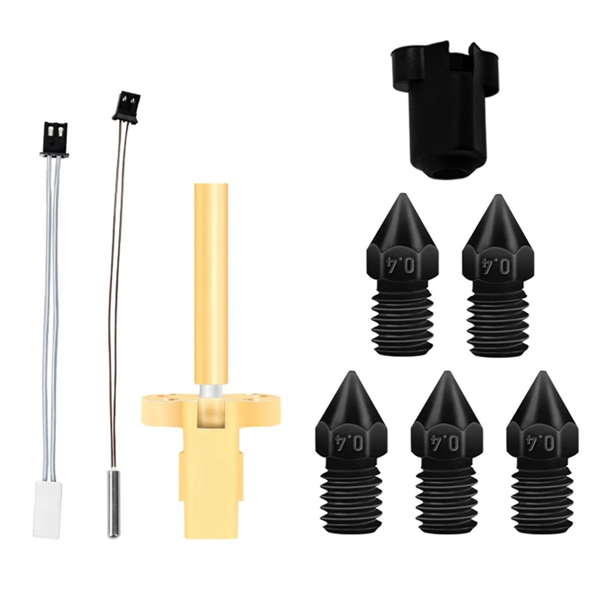 ABAB Hotend Kit for IR3 V2 Hardened Steel Nozzle Thermistor NTC100k Heating Tube Throat Heater Block 3D Printer Parts 0.4mm
ABAB Hotend Kit for IR3 V2 Hardened Steel Nozzle Thermistor NTC100k Heating Tube Throat Heater Block 3D Printer Parts 0.4mm