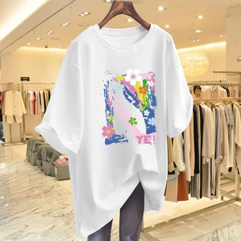 Casual Printing Loose T Shirt Tops Summer Short Sleeve Round Neck Plus Size All-match Pullovers Fashion Simplicity Women Clothes
Casual Printing Loose T Shirt Tops Summer Short Sleeve Round Neck Plus Size All-match Pullovers Fashion Simplicity Women Clothes