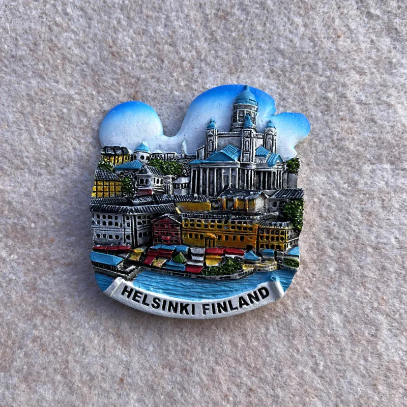 Helsinki, Finland Cultural Tourism Souvenirs, 3D Architecture Home Creative Magnetic Refrigerator Stickers
Helsinki, Finland Cultural Tourism Souvenirs, 3D Architecture Home Creative Magnetic Refrigerator Stickers