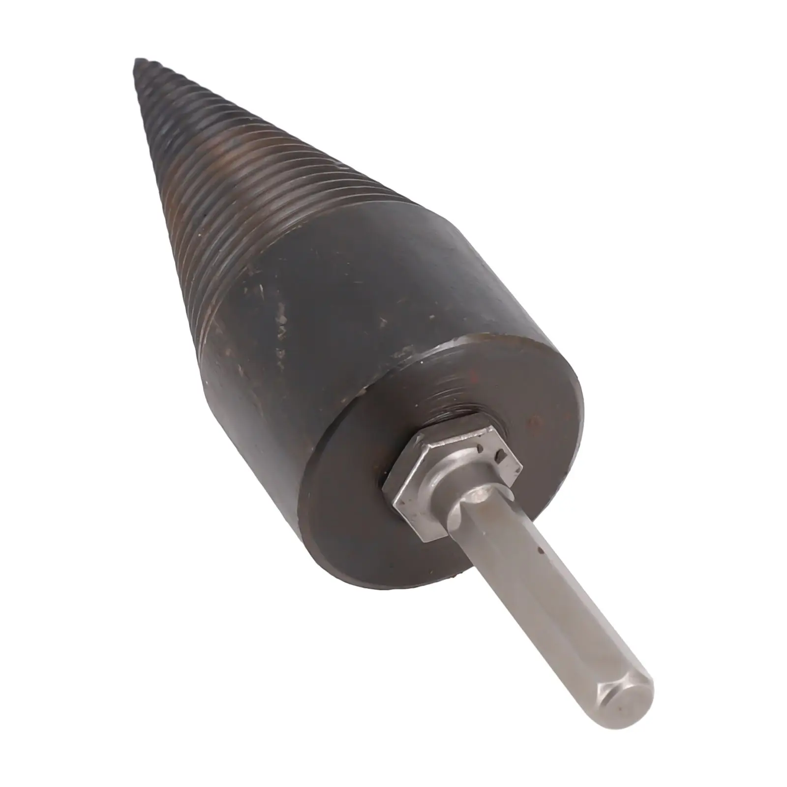 150mm Firewood Drill Hex Shank Anti-slip High-carbon Steel Splitting Cone bit Wood Splitter parts Hot Hot sale
150mm Firewood Drill Hex Shank Anti-slip High-carbon Steel Splitting Cone bit Wood Splitter parts Hot Hot sale