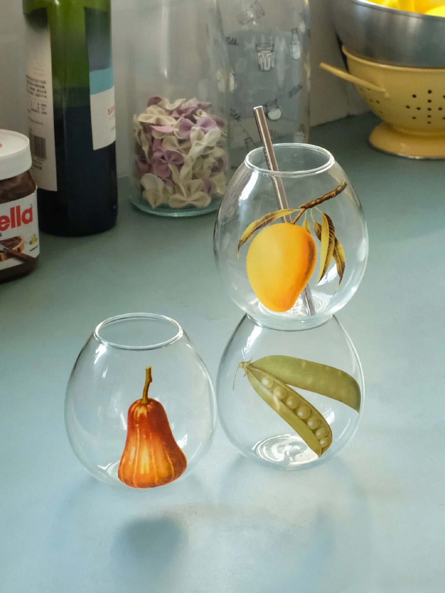 HooBin Harvest Series Egg-aped Milk Glass Cup with Pea Fruit Pattern Heat Resistant Single Layer Borosilie Glass Cup for...
HooBin Harvest Series Egg-aped Milk Glass Cup with Pea Fruit Pattern Heat Resistant Single Layer Borosilie Glass Cup for...