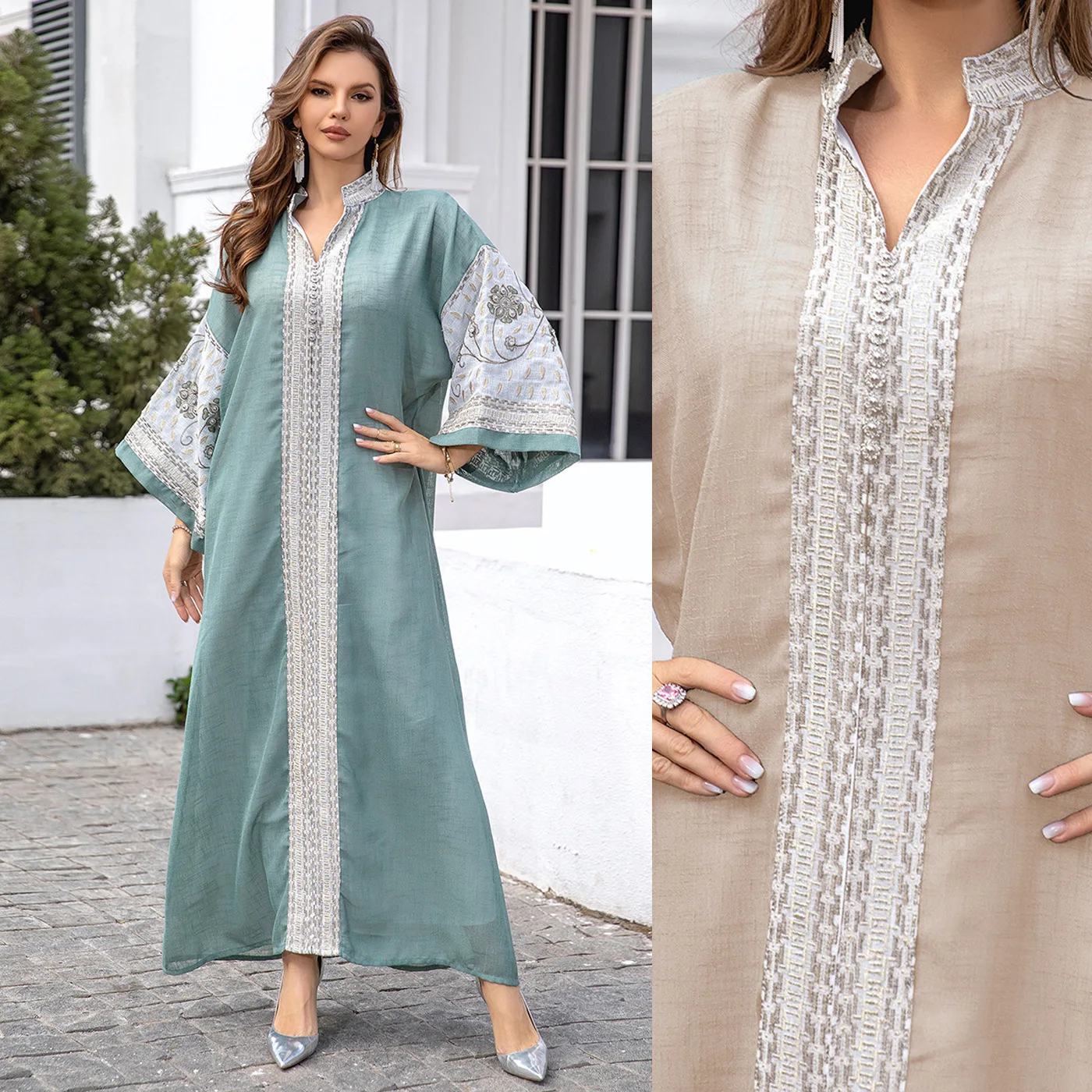 New Women Elegant Dress Chiffon Open Abaya with Zipper Muslim Women Dress Islamic Clothing Cardigan Abaya Women Muslim Dress
New Women Elegant Dress Chiffon Open Abaya with Zipper Muslim Women Dress Islamic Clothing Cardigan Abaya Women Muslim Dress