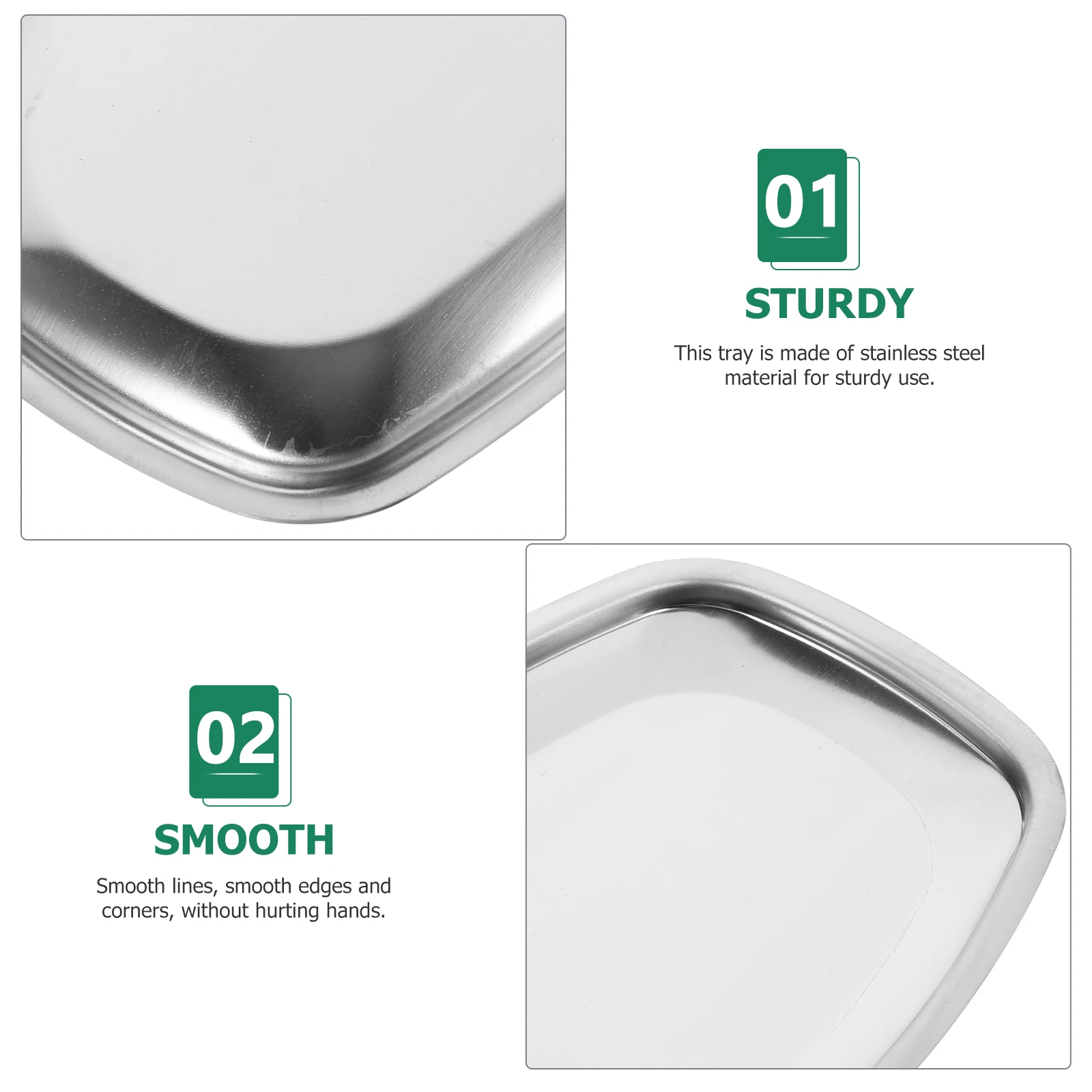 Stainless Steel Tray Towel Plate Rectangular Food Hotel Handkerchief Stand Dish
Stainless Steel Tray Towel Plate Rectangular Food Hotel Handkerchief Stand Dish
