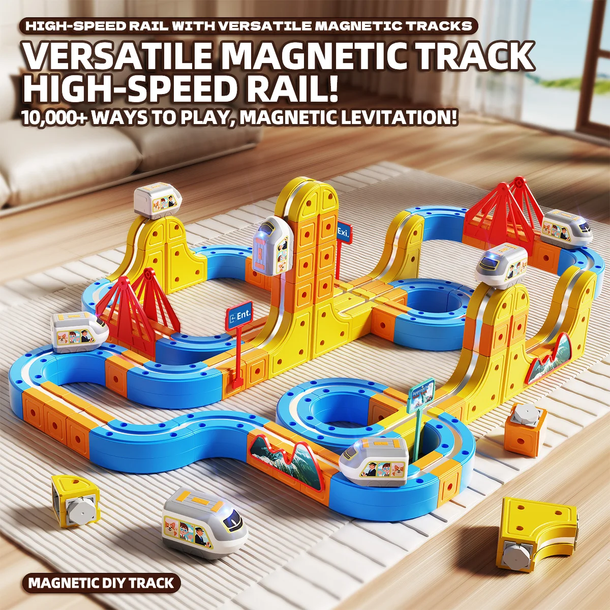 167/155/86/70PCS Magnetic Tiles STEM Magnetic Building Blocks Train Set Stacking Race Track Construction Toy for Kids Toy Gift
167/155/86/70PCS Magnetic Tiles STEM Magnetic Building Blocks Train Set Stacking Race Track Construction Toy for Kids Toy Gift