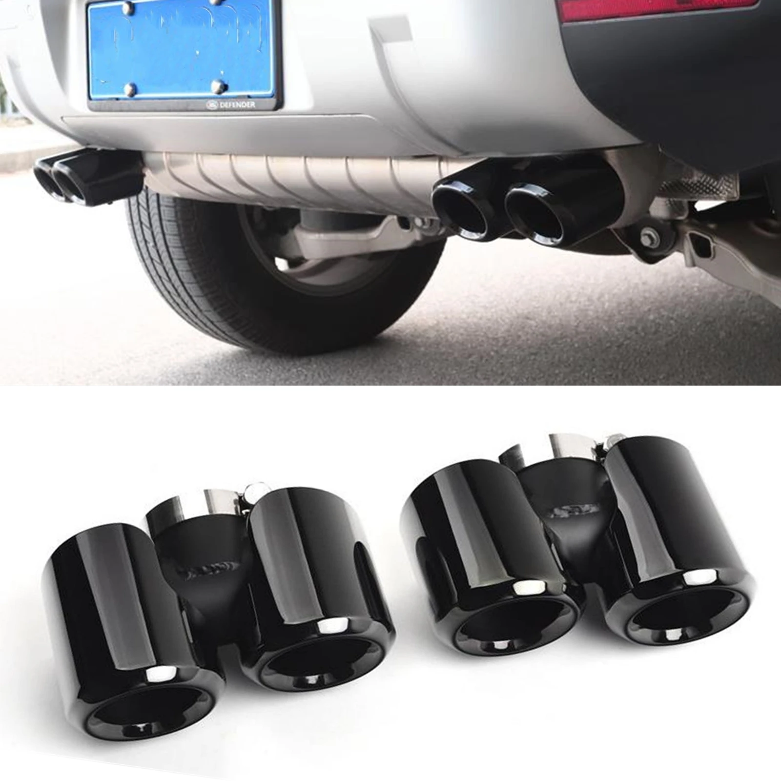 For Land Rover Defender 90 110 130 2020-2025 Rear Exhaust Muffler Tip Pipe Stainless Steel Black/Silver Tail Air Vent Tailpipe
For Land Rover Defender 90 110 130 2020-2025 Rear Exhaust Muffler Tip Pipe Stainless Steel Black/Silver Tail Air Vent Tailpipe