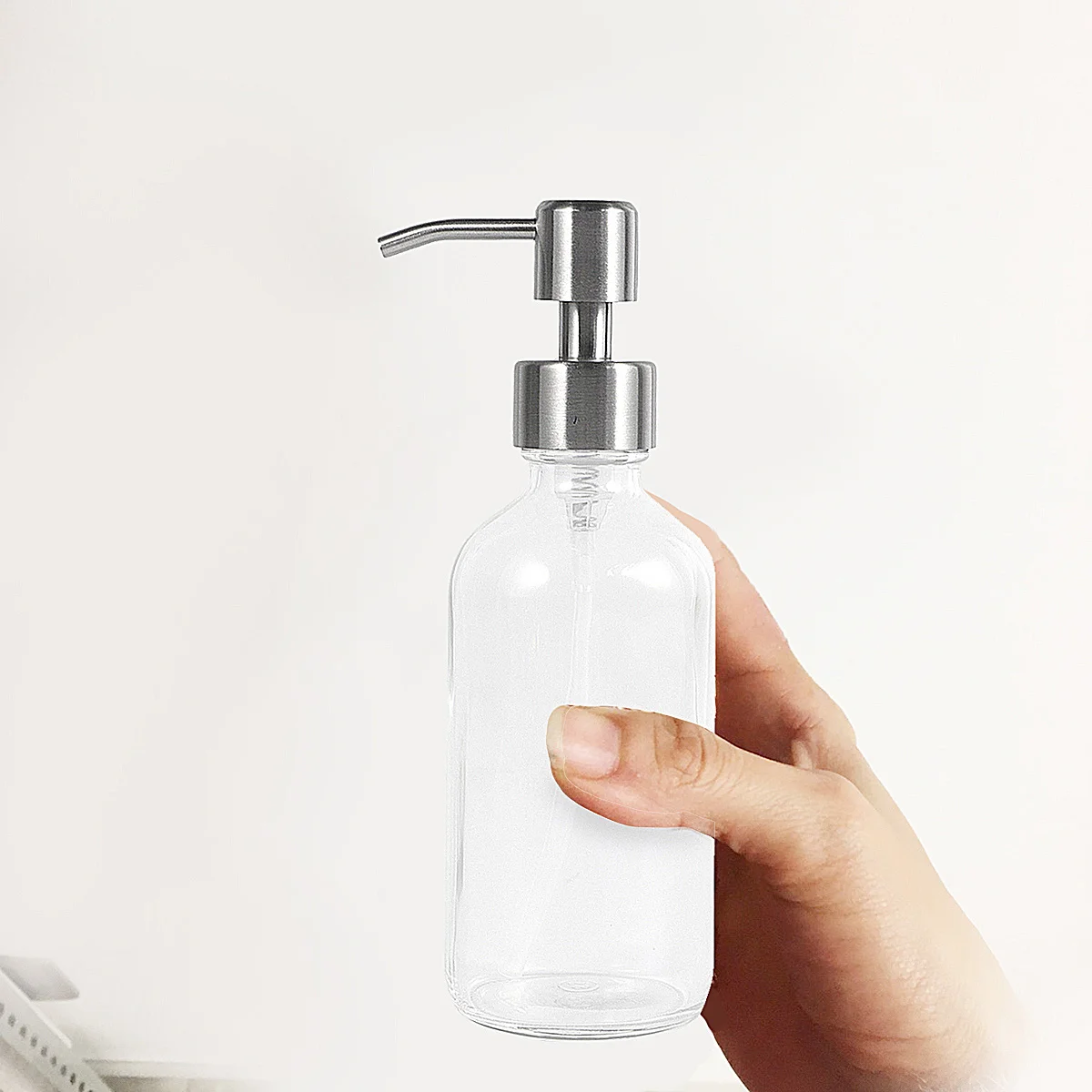 230ml Glass Pump Bottle Thick Colored Refillable Lotion Container Shampoo Bottle for Bathroom Shower Toiletries
230ml Glass Pump Bottle Thick Colored Refillable Lotion Container Shampoo Bottle for Bathroom Shower Toiletries