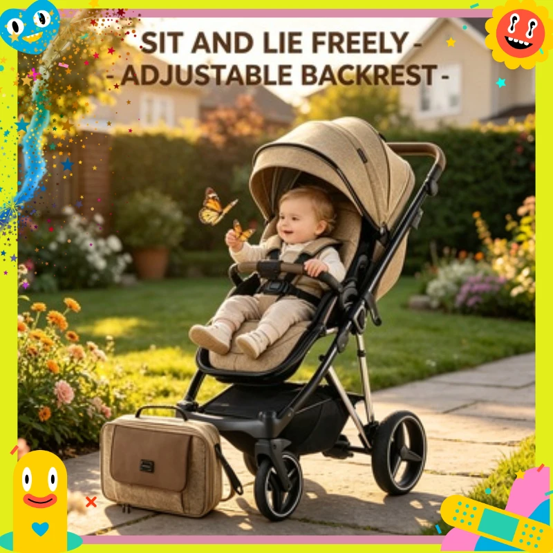 Kidilo F1 High View Baby Stroller Adjustable Sit Lie Position Lightweight One Hand Fold Travel PramF1
Kidilo F1 High View Baby Stroller Adjustable Sit Lie Position Lightweight One Hand Fold Travel PramF1