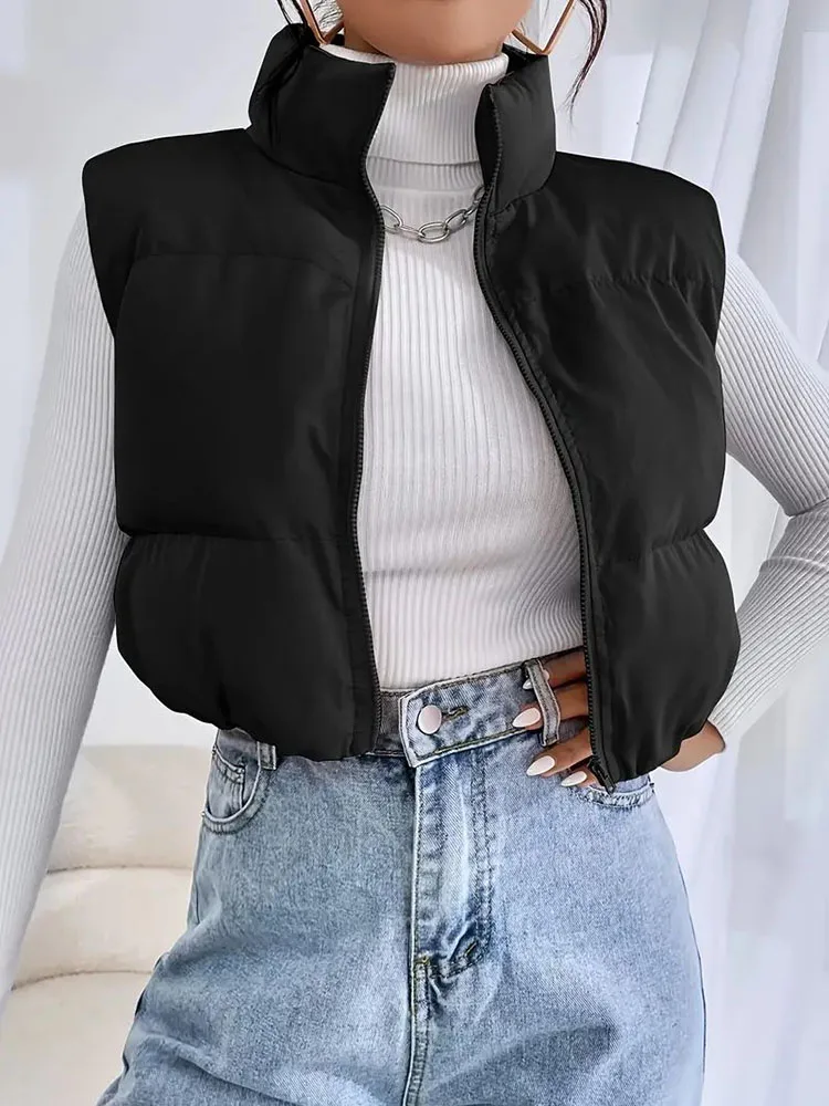 Mugen Solid Color Stand Collar Coat Sleeveless 2024 Women‘s Clothing For Winter Casual Zipper Vest Women‘s Clothing Elegant Vest
Mugen Solid Color Stand Collar Coat Sleeveless 2024 Women‘s Clothing For Winter Casual Zipper Vest Women‘s Clothing Elegant Vest