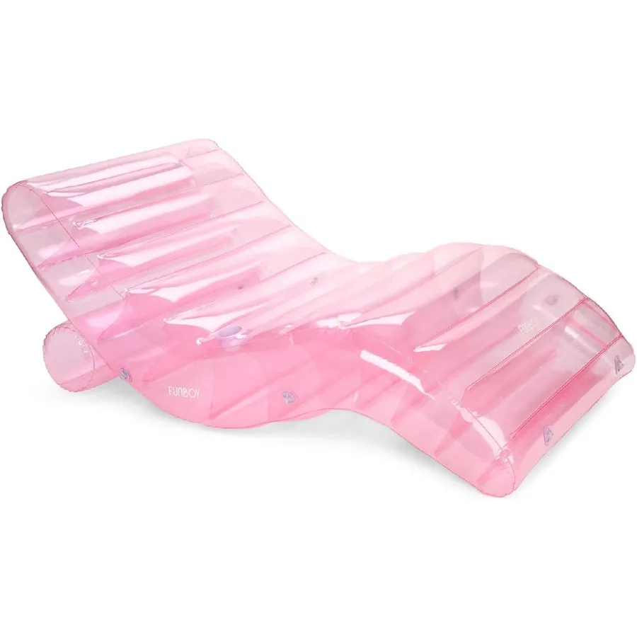 Giant Inflatable Luxury Clear Pale Pink Chaise Lounger Chair Pool Float for Adults Transparent Seaglass Green Material Perfect
Giant Inflatable Luxury Clear Pale Pink Chaise Lounger Chair Pool Float for Adults Transparent Seaglass Green Material Perfect