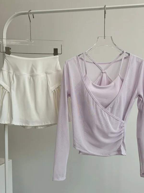 Elegant Badminton Sports Set Women Summer Beautiful Mesh Breathable Yoga Fitness Long Sleeve Morning Run Quick Dry Clothes
Elegant Badminton Sports Set Women Summer Beautiful Mesh Breathable Yoga Fitness Long Sleeve Morning Run Quick Dry Clothes