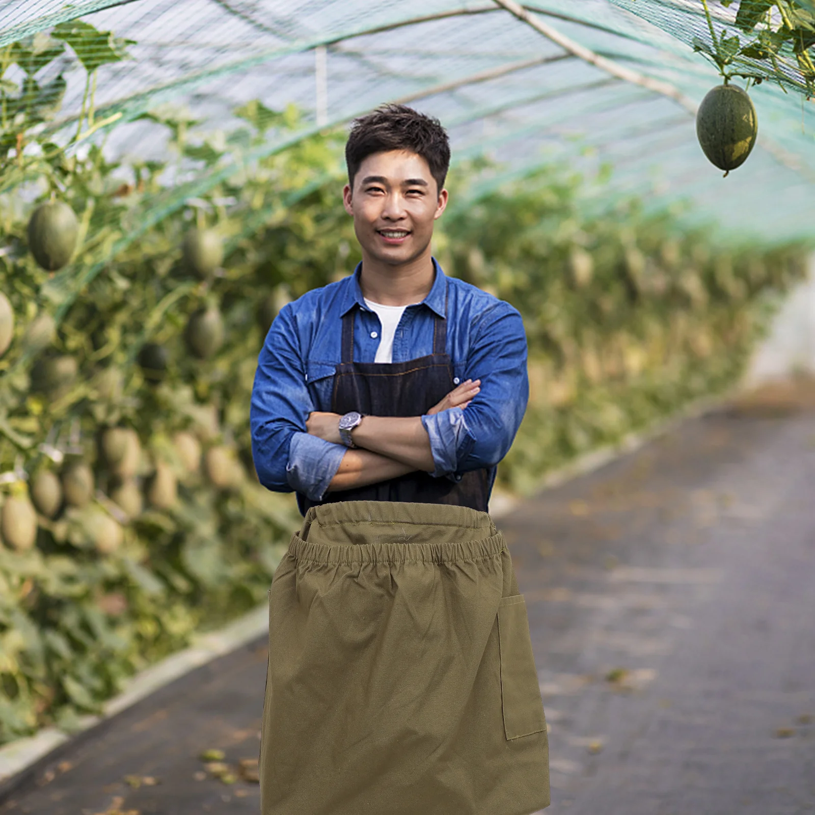 Холщовый фартук для сбора фруктов, износостойкий уличный фартук большой емкости с регулируемой талией, садовая сумка, сумка для сбора фруктов 
Холщовый фартук для сбора фруктов, износостойкий уличный фартук большой емкости с регулируемой талией, садовая сумка, сумка для сбора фруктов