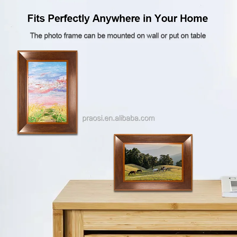 10" Picture Video Frame LCD Screen 1280x800 App Control Wireless Cloud 16GB 10 Inch WIFI Smart Wood Digital Photo Frame
10" Picture Video Frame LCD Screen 1280x800 App Control Wireless Cloud 16GB 10 Inch WIFI Smart Wood Digital Photo Frame