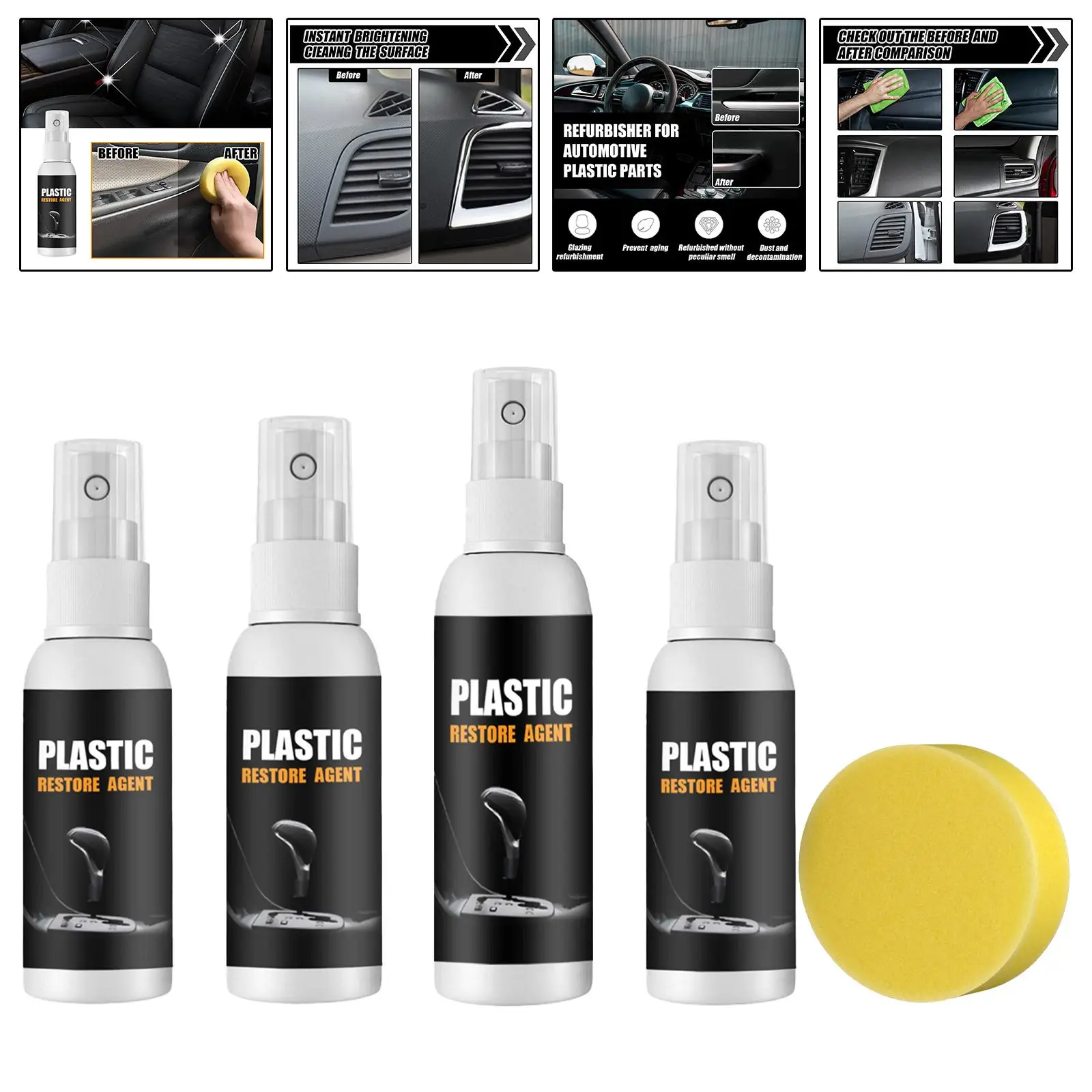 Plastic Restorer, Car Plastic Parts Refurbish Agent ,Revitalizing Coating
Plastic Restorer, Car Plastic Parts Refurbish Agent ,Revitalizing Coating