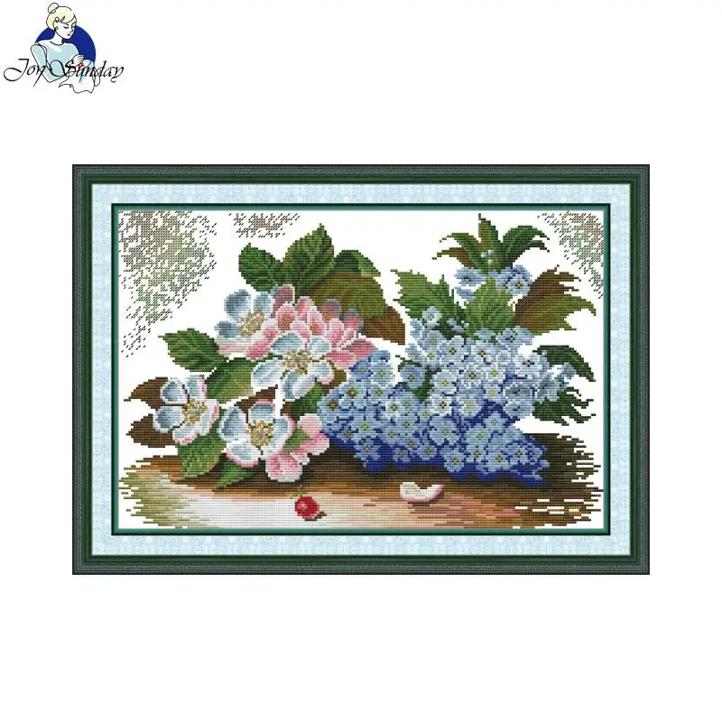 Joy Sunday Cross Stitch Kit Lilac And Apple Blossom Pattern Printed Counted Aida Fabric 16/14/11CT Art Craft DIY Embroidery Kit
Joy Sunday Cross Stitch Kit Lilac And Apple Blossom Pattern Printed Counted Aida Fabric 16/14/11CT Art Craft DIY Embroidery Kit