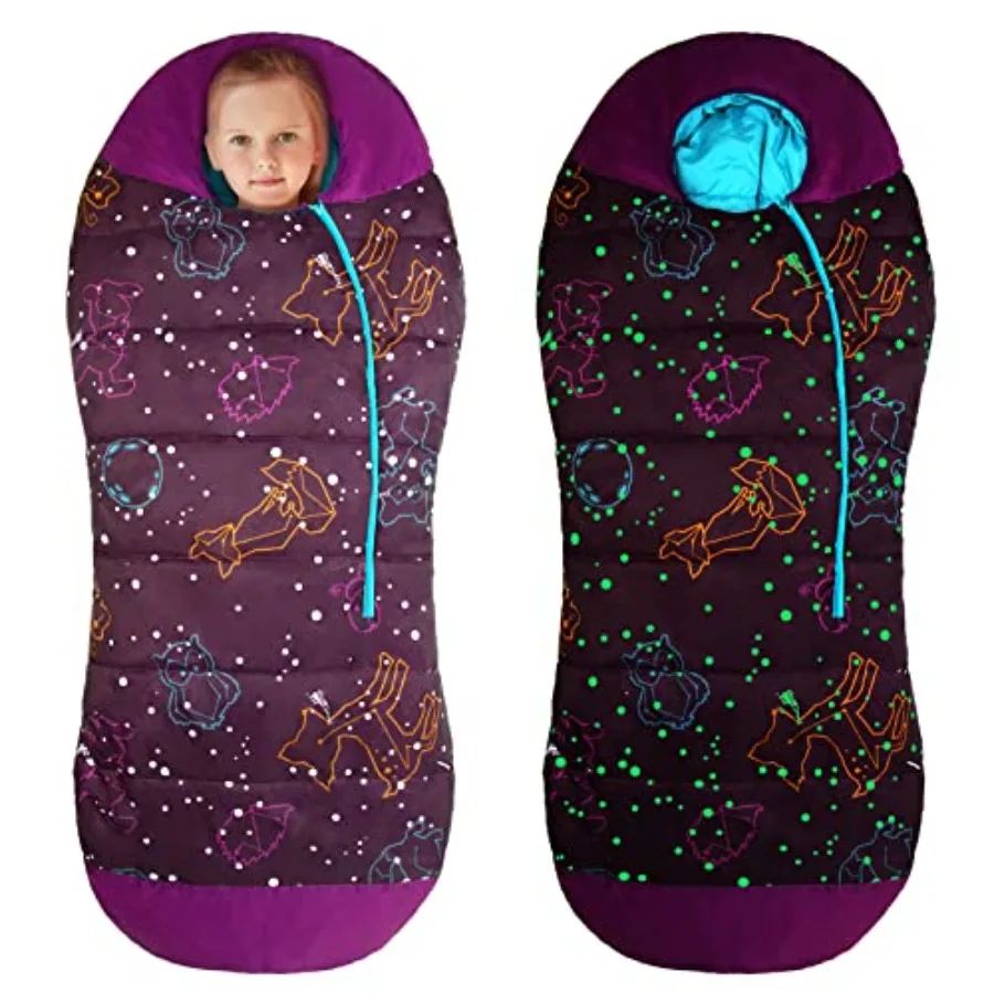 Glow in the Dark Mummy Sleeping Bag for and Youth Temperature Rating 30°F/-1°C Water-Resistant for Camping Hiking and Slumber P
Glow in the Dark Mummy Sleeping Bag for and Youth Temperature Rating 30°F/-1°C Water-Resistant for Camping Hiking and Slumber P