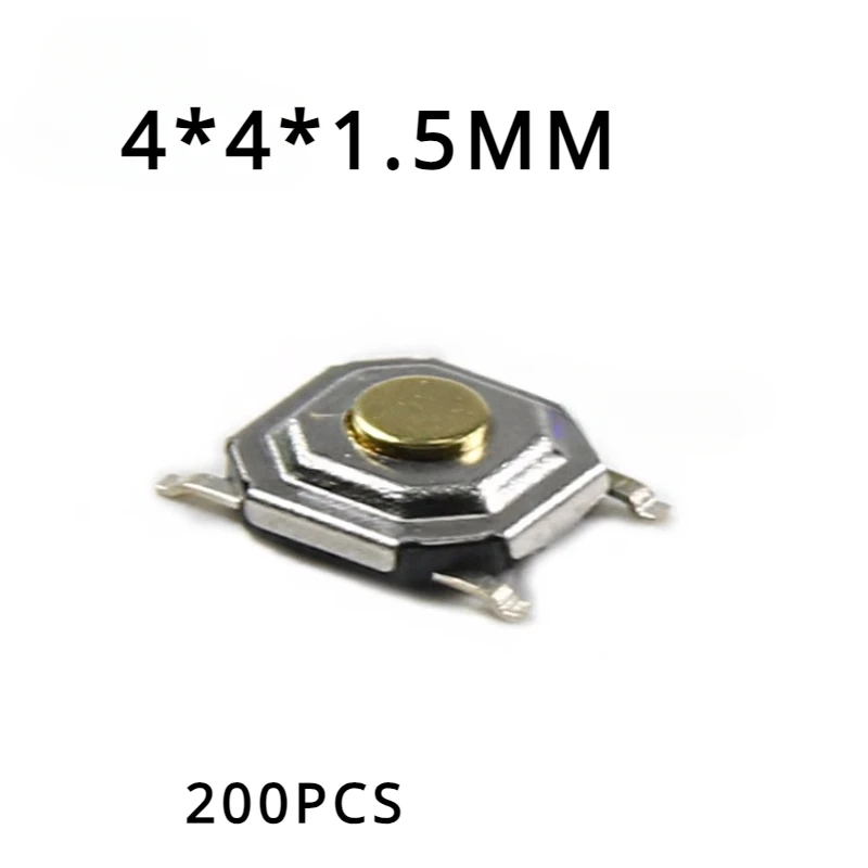 200 pcs/Lot Button Switch SMD Button Switch 4X4X1.5MM Tactile Tact Push Button Micro Switch Momentary 4*4*1.5MM
200 pcs/Lot Button Switch SMD Button Switch 4X4X1.5MM Tactile Tact Push Button Micro Switch Momentary 4*4*1.5MM