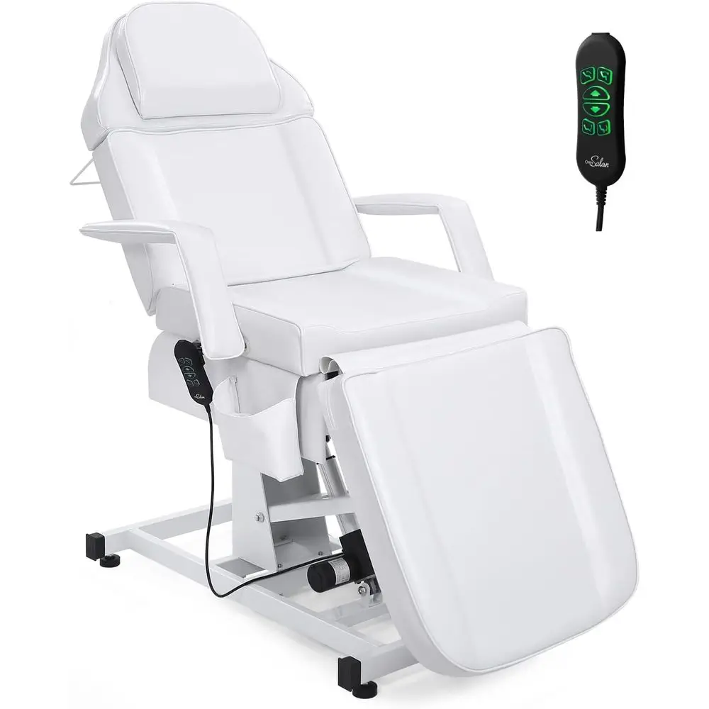 Adjustable Electric Massage Chair for Tattoo, Lash, Waxing Salons in White
Adjustable Electric Massage Chair for Tattoo, Lash, Waxing Salons in White
