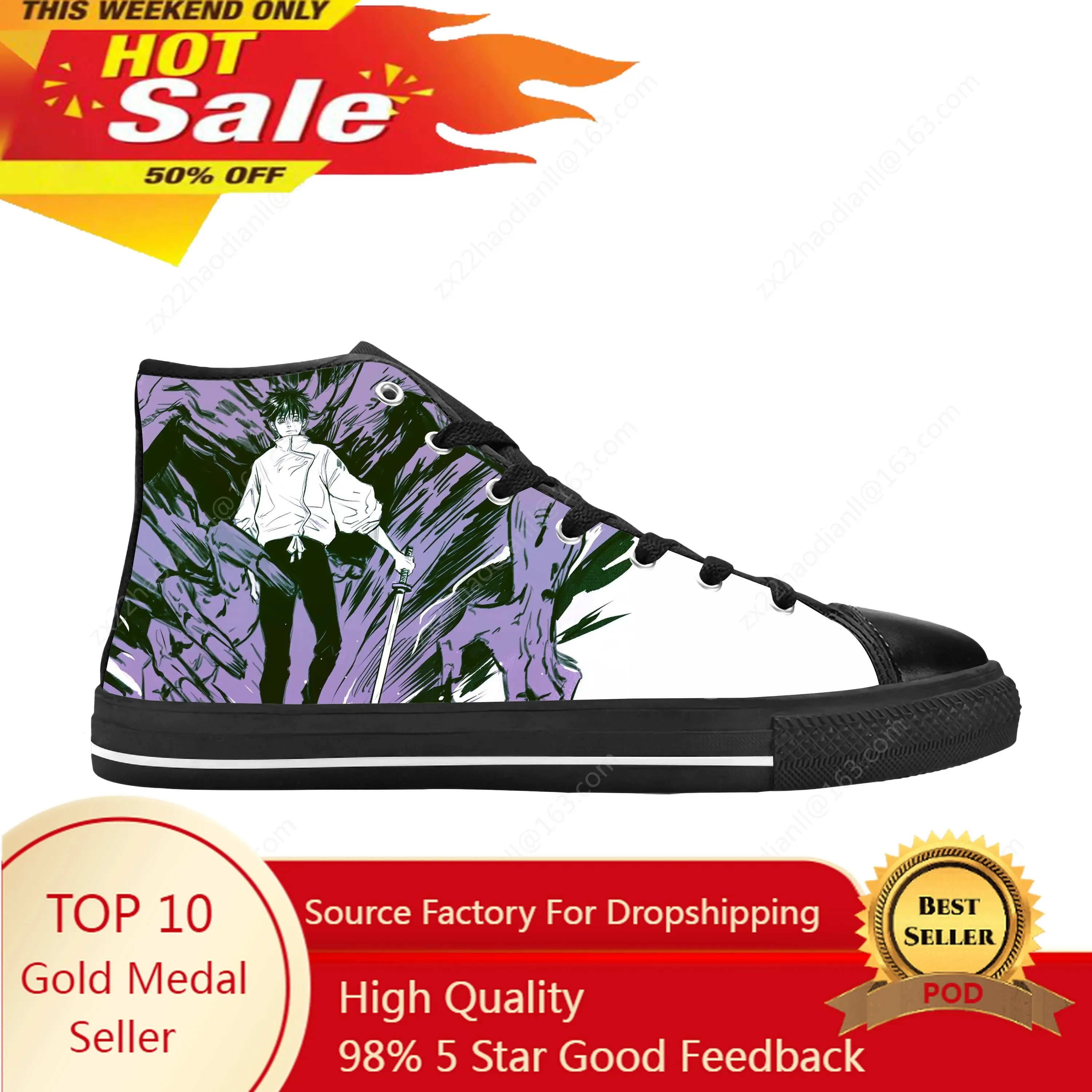 Japanese Anime Manga Jujutsu Kaisen Okkotsu Yuta Casual Cloth Shoes High Top Comfortable Breathable 3D Print Men Women Sneakers
Japanese Anime Manga Jujutsu Kaisen Okkotsu Yuta Casual Cloth Shoes High Top Comfortable Breathable 3D Print Men Women Sneakers