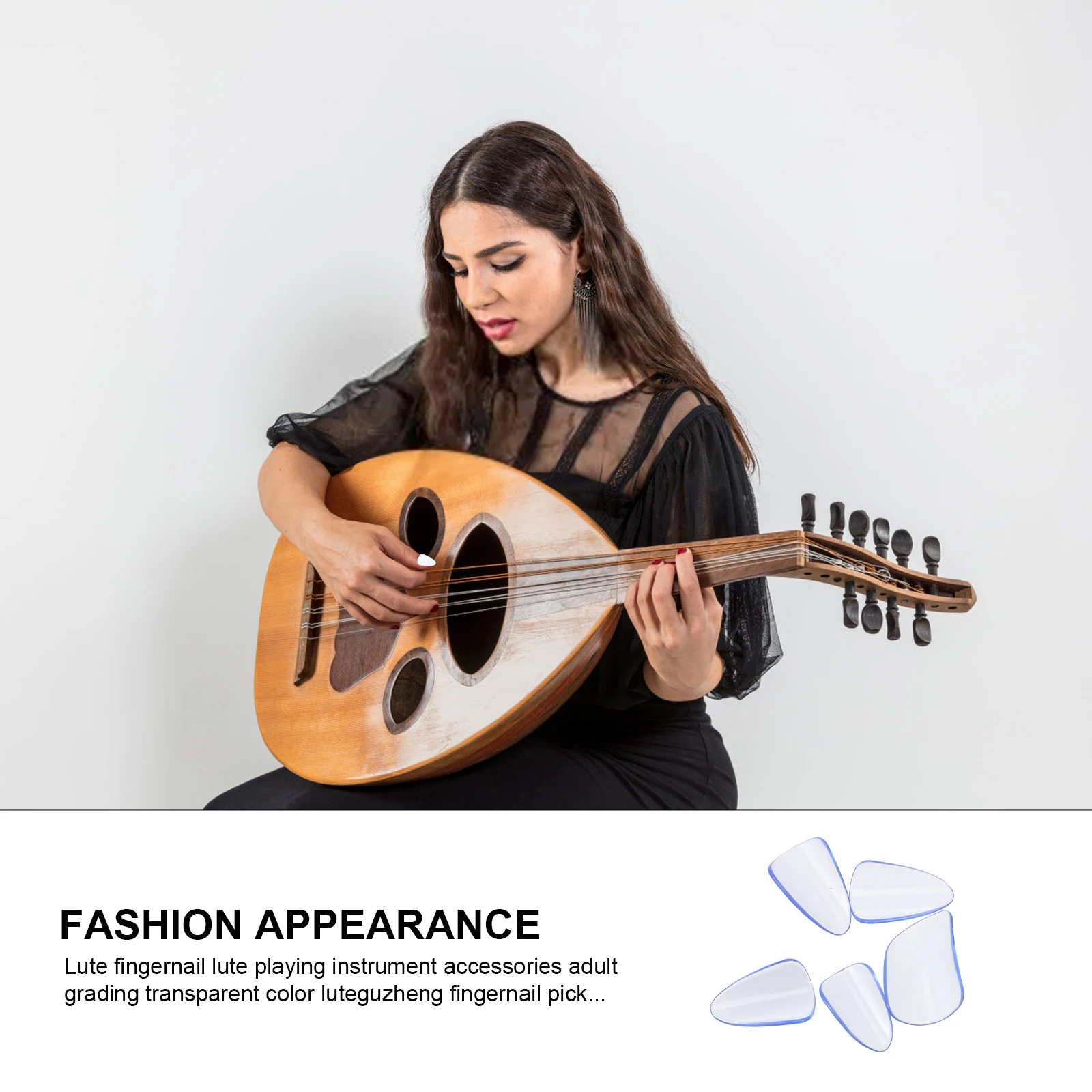 5Pcs Pipa Nails Polycarbonate Durable Smooth Edge Practical Compact Size Portable Musical Instruments Guitar Picks Accessories 
5Pcs Pipa Nails Polycarbonate Durable Smooth Edge Practical Compact Size Portable Musical Instruments Guitar Picks Accessories