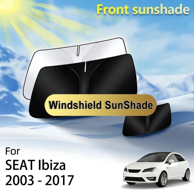 Front Sunshade Window For SEAT Ibiza 6L 6J 6P FR 2003 - 2017 Accessories Car Windshield Heat Insulation Sun Shade UV Protection
Front Sunshade Window For SEAT Ibiza 6L 6J 6P FR 2003 - 2017 Accessories Car Windshield Heat Insulation Sun Shade UV Protection
