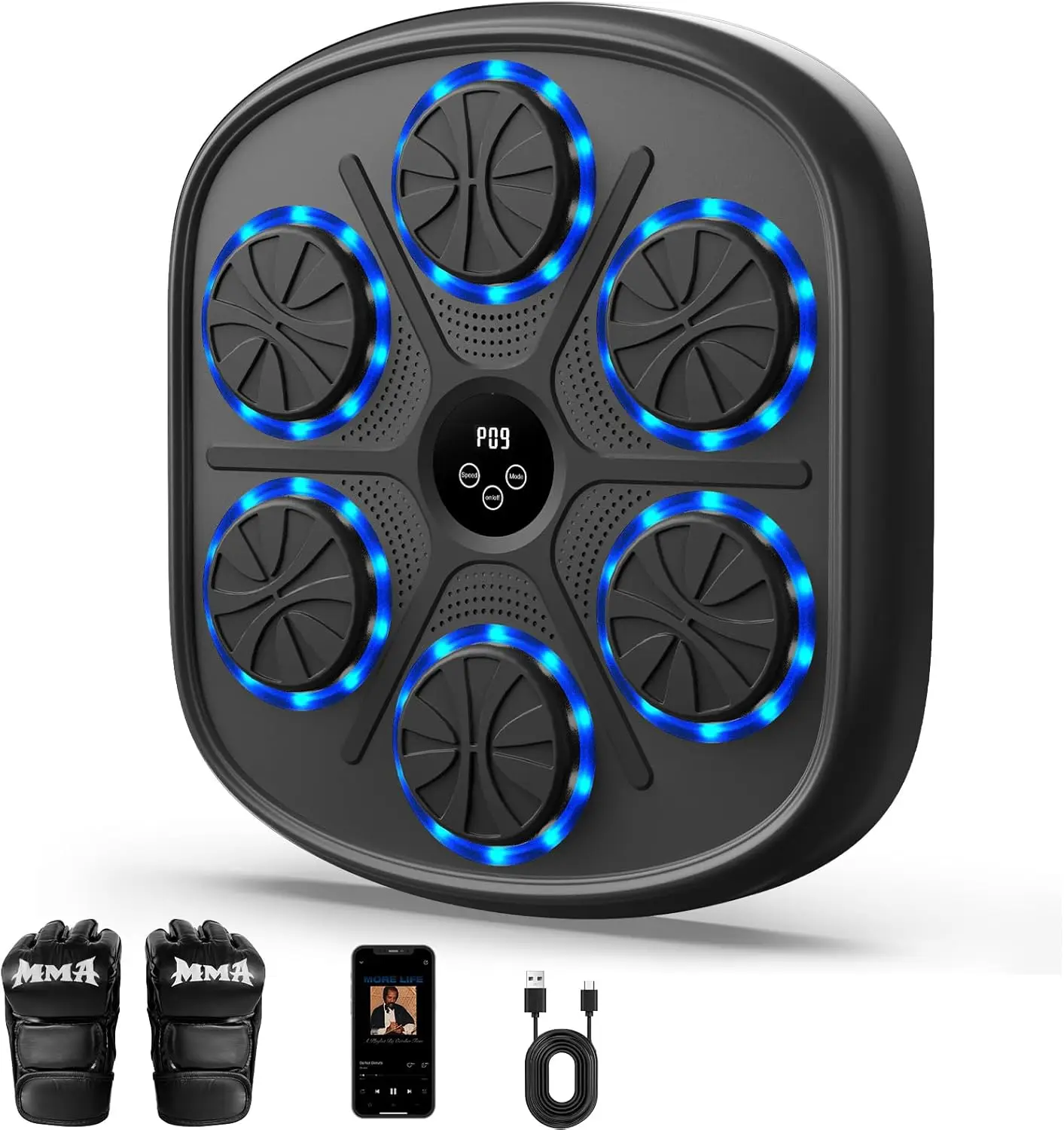 Smart Bluetooth Music Boxing Machine, Wall-Mounted, Adjustable Volume, Durable PU, Home Fitness for Adults & Kids
Smart Bluetooth Music Boxing Machine, Wall-Mounted, Adjustable Volume, Durable PU, Home Fitness for Adults & Kids
