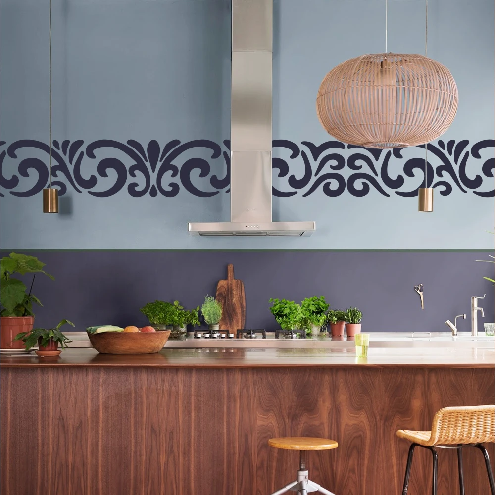 Большой настенный трафарет 80-120 см для рисования и поделок, декоративный многоразовый пластик, большой размер, дамасская кайма, барокко, винтажный рококо
Большой настенный трафарет 80-120 см для рисования и поделок, декоративный многоразовый пластик, большой размер, дамасская кайма, барокко, винтажный рококо