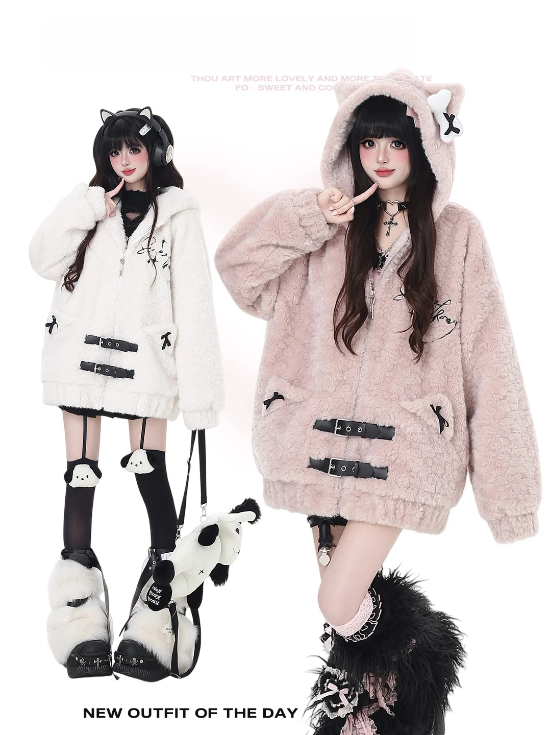 Crazygirl Original Embroidered Lamb Velvet Hooded Jaet Loose Fit Warm Winter Outerwear Women's Cotton Coat Zipper Closure L...
Crazygirl Original Embroidered Lamb Velvet Hooded Jaet Loose Fit Warm Winter Outerwear Women's Cotton Coat Zipper Closure L...