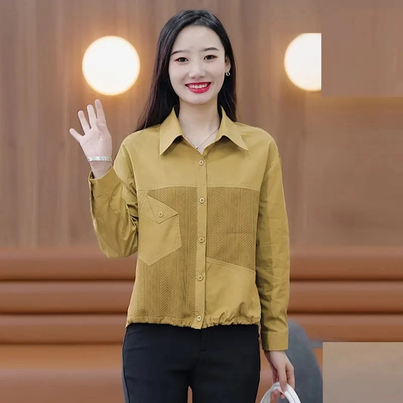 Front Short After Long Fashion Long Sleeve Shirt Women's Autumn 2024 New Loose Slim Temperament Plus Size Shirt
Front Short After Long Fashion Long Sleeve Shirt Women's Autumn 2024 New Loose Slim Temperament Plus Size Shirt