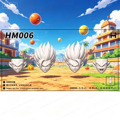 Spot SaleHM HM06-08 God Fried Hair Black Gohan 1/12 Cabeza de Muñeco Esculpida, Cuerpo Wusu, Accesorios Articulados para Figura
Spot SaleHM HM06-08 God Fried Hair Black Gohan 1/12 Cabeza de Muñeco Esculpida, Cuerpo Wusu, Accesorios Articulados para Figura