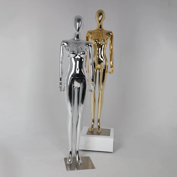 Props full body display stand women's clothing store window dummy simulation silver model stand
Props full body display stand women's clothing store window dummy simulation silver model stand