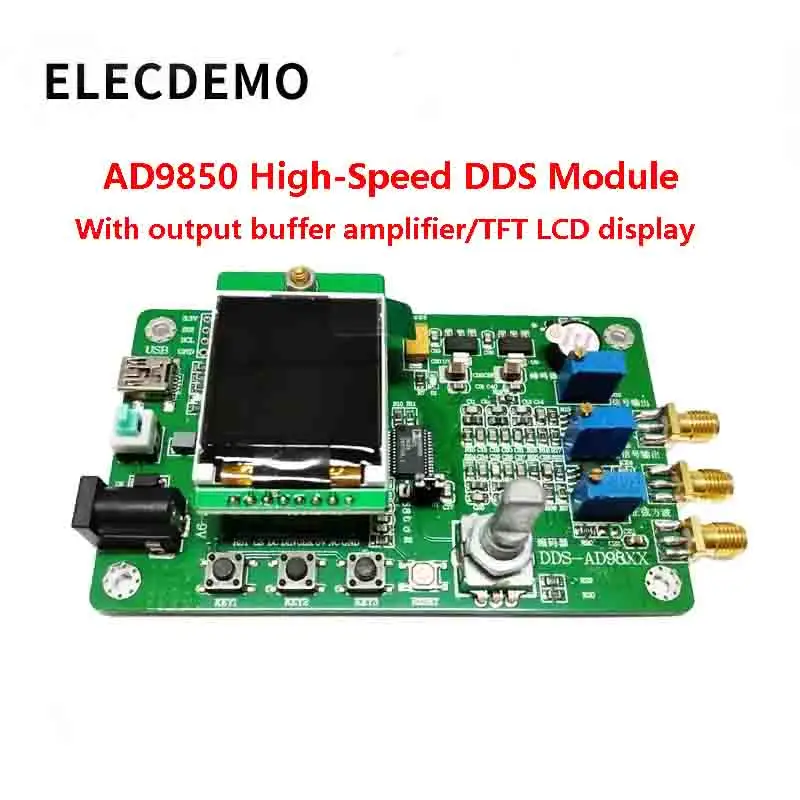 AD9850 module DDS function signal generator Send program Compatible with 9851 Sweep Function TFT color LCD signal-generator
AD9850 module DDS function signal generator Send program Compatible with 9851 Sweep Function TFT color LCD signal-generator