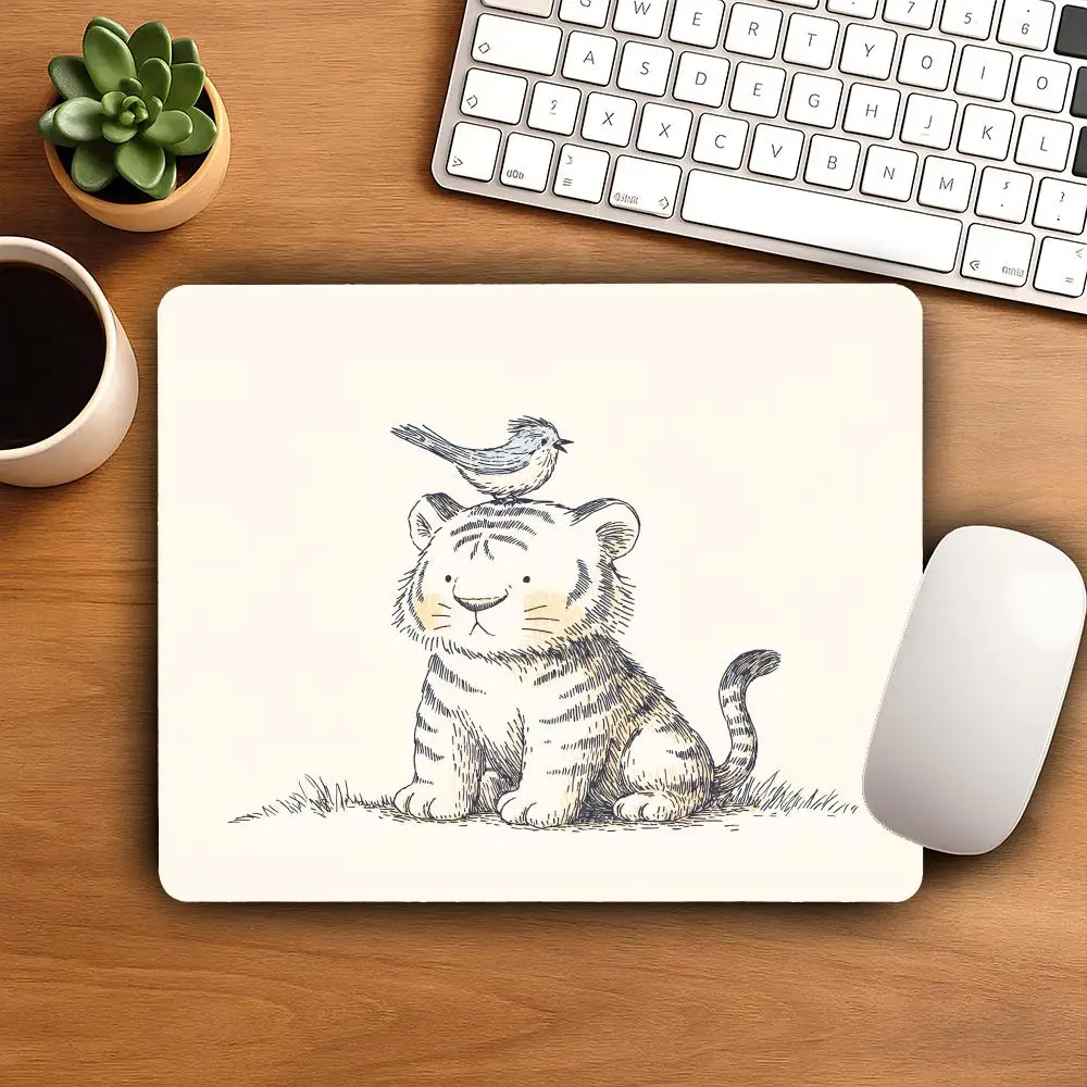 HYBXAXC Cute Sketch Tiger Cub Small Mouse Pad Desk Mat Non-Slip Rubber Base for Office Gaming Home Decor
HYBXAXC Cute Sketch Tiger Cub Small Mouse Pad Desk Mat Non-Slip Rubber Base for Office Gaming Home Decor
