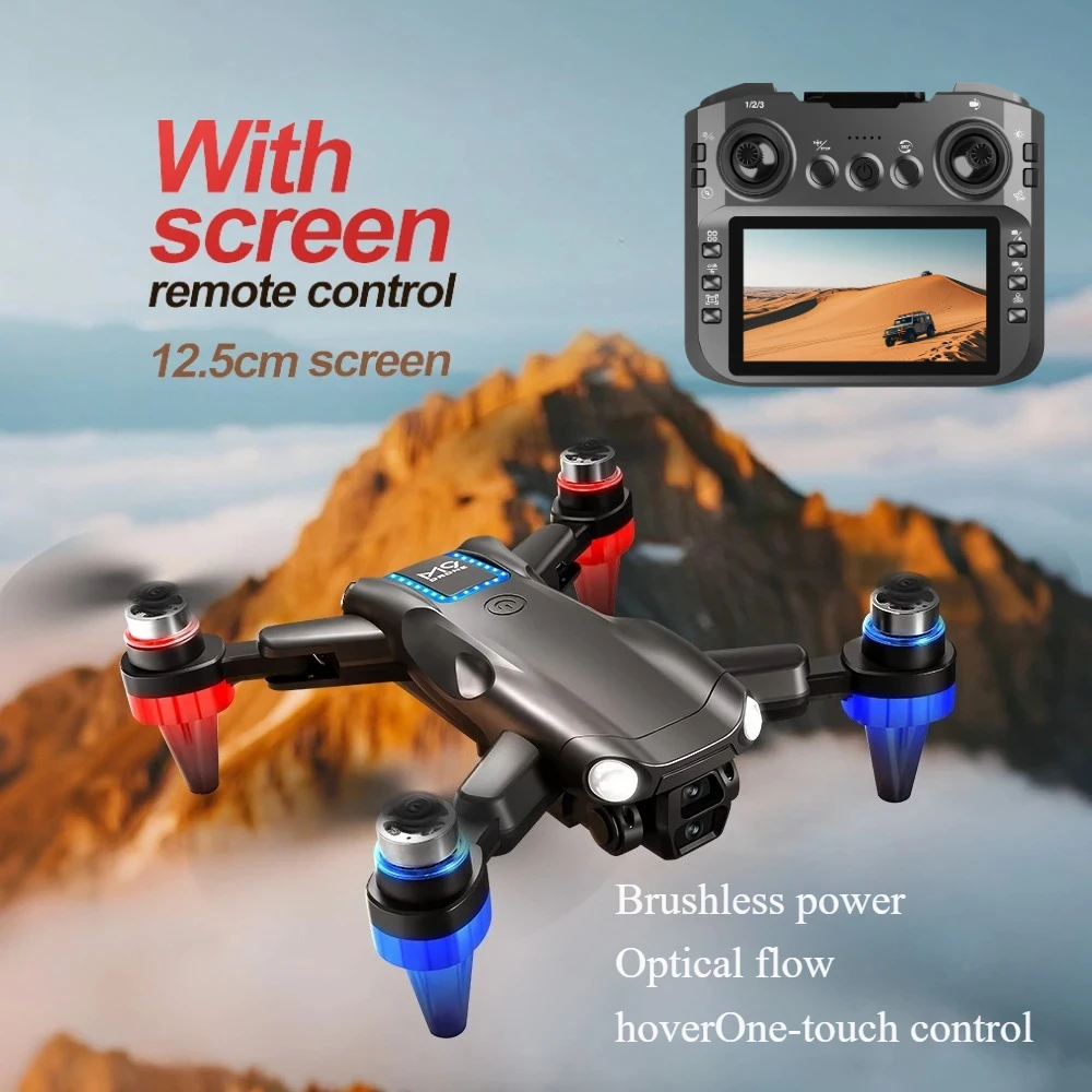New 8K Aerial Drone M9 Brushless Optical Flow Obstacle Avoidance Aircraft Headless Mode 4.3-inch Screen Remote-Controlled
New 8K Aerial Drone M9 Brushless Optical Flow Obstacle Avoidance Aircraft Headless Mode 4.3-inch Screen Remote-Controlled