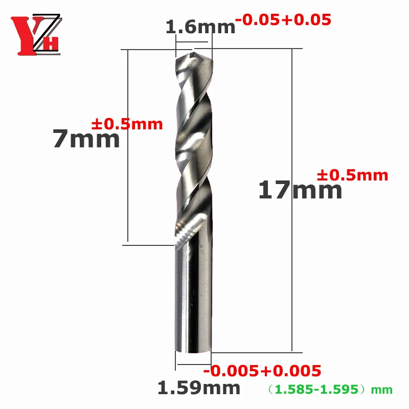 Customized Carbide Twist Drill HRC50 1.6mm Solid Tungsten Bits CNC Drilling Hole For Metal Iron Steel
Customized Carbide Twist Drill HRC50 1.6mm Solid Tungsten Bits CNC Drilling Hole For Metal Iron Steel
