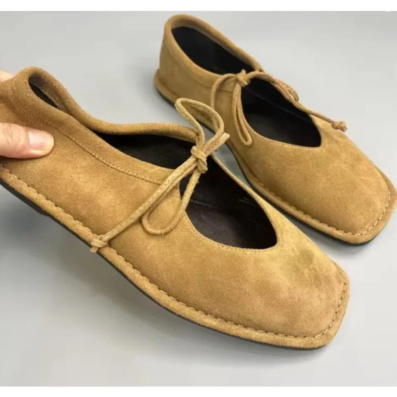 Banyiyou 2025 Autumn Winter New Retro Lace-up Loafers Women's Flats Shoes Lace-up Square Toe Suede Ballet Flats Shoe Loafers
Banyiyou 2025 Autumn Winter New Retro Lace-up Loafers Women's Flats Shoes Lace-up Square Toe Suede Ballet Flats Shoe Loafers