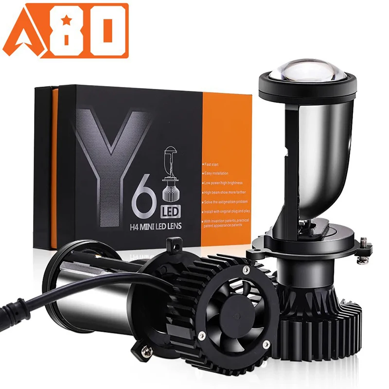 A80 Y6 Series 2PC Mini Projector Lens Lights Led Car Headlight for Auto Accessories H4 70W 12V 6000K Free Shippinng
A80 Y6 Series 2PC Mini Projector Lens Lights Led Car Headlight for Auto Accessories H4 70W 12V 6000K Free Shippinng