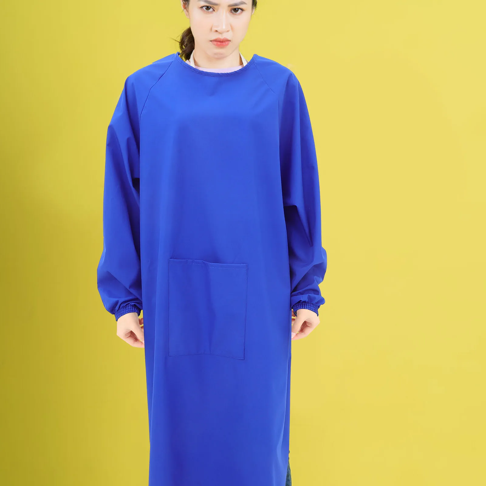 Waterproof Oil-Proof Apron Long Sleeve Smock For Dishwashing Work Laundry Cleaning Restaurant Dog Grooming 
Waterproof Oil-Proof Apron Long Sleeve Smock For Dishwashing Work Laundry Cleaning Restaurant Dog Grooming